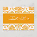Search for orange damask postcards Table