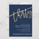 Search for navy and gold birthday invitations Glitter