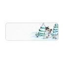 Search for cat christmas return address labels Cartoon