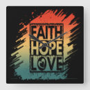 Search for faith hope love clocks Christian