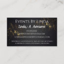 Search for event planning business cards Black