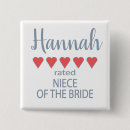 Search for bridal party badges Rehearsal dinner