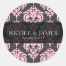 Search for pink damask baby shower stickers Party