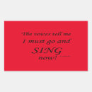 Search for vocalist stickers Singing