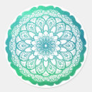 Search for turquoise mandala stickers Yoga
