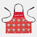 Search for cute teddy bear aprons Red