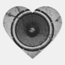 Search for music heart stickers Party