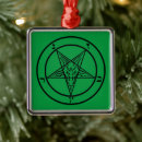 Search for wicca christmas tree decorations Pentagram