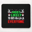 Search for fa la la mousepads Santa