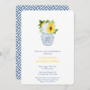 Search for navy blue and yellow sunflower invitations For her
