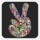 Search for hand peace sign stickers Hippie