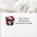 Search for chihuahua dog return address labels Watercolor