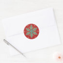 Search for red snowflake stickers Xmas