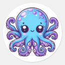 Search for blue octopus stickers Cute