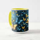Search for blue butterfly wings mugs Butterflies