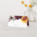 Search for burgundy place cards Sunflowers