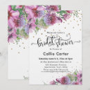 Search for gold confetti bridal shower invitations Floral