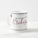 Search for floral bridesmaid coffee mugs Rustic