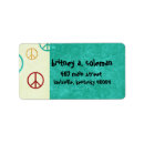 Search for peace sign return address labels Fun