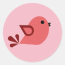 Search for cute pink cartoon bird stickers Fun