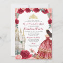 Search for red and gold quinceanera invitations Modern