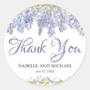Search for blue and purple wedding stickers Thank you