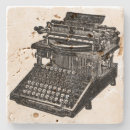 Search for typewriter coasters Black and white