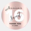 Search for sweet 16 rose gold stickers Birthday