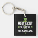 Search for no shenanigans key rings Shamrock