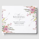 Search for wildflowers wedding guest books Modern