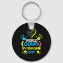Search for down syndrome key rings World