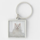 Search for white cats key rings Feline