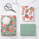 Search for kawaii fruit pattern gift wrap Strawberries
