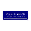 Search for silver blue return address labels Simple