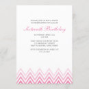 Search for chevron birthday invitations Modern