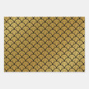 Search for vintage mermaid wrapping paper Gold