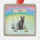 Search for russian blue cat christmas tree decorations Pet