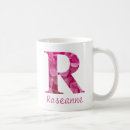 Search for alphabet letter r mugs Floral