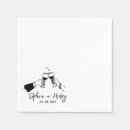 Search for cocktail wedding napkins Whimsical