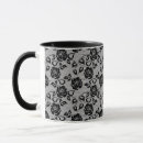 Search for black and white lace mugs Decorative