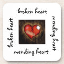 Search for broken glass coasters Heart