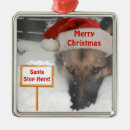 Search for german shepherd christmas tree decorations Santa