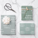 Search for elegant bridal shower wrapping paper Calligraphy