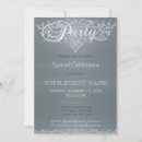 Search for grey graduation invitations Silver