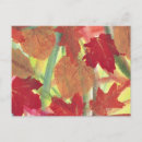 Search for orange red postcards Leaves