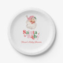 Search for retro christmas paper plates Santa