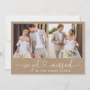Search for rustic wedding announcement cards Eloped