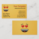 Search for heart shaped business cards Yellow