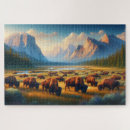 Search for bison puzzles Grazing