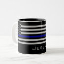 Search for thin blue line flag mugs Cop